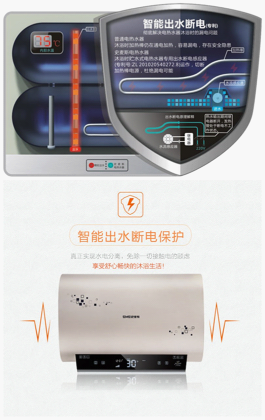史麥斯智能出水?dāng)嚯姛崴?為舒適沐浴護(hù)航
